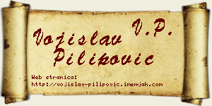 Vojislav Pilipović vizit kartica